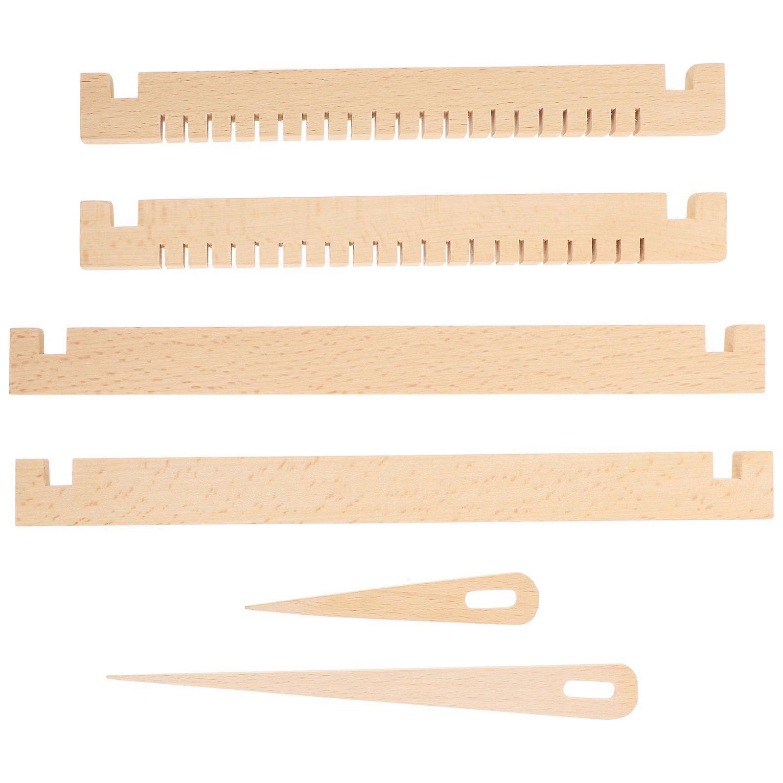 1 Set Wooden Frame Weaving Tablet for Beginner Creative Weaving Toy for Adults DIY Funny Weaving Machine