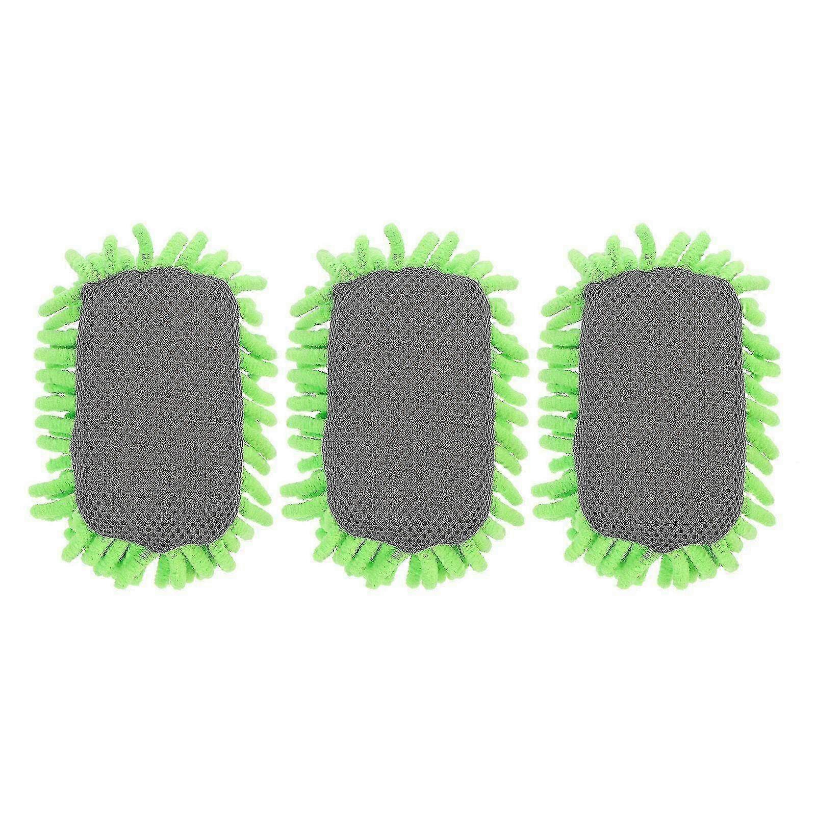 3pcs Dry Erase Blackboard Erasers - Green Whiteboard Cleaners (13x7x5cm) for Effortless Cleanup and Mark Removal
