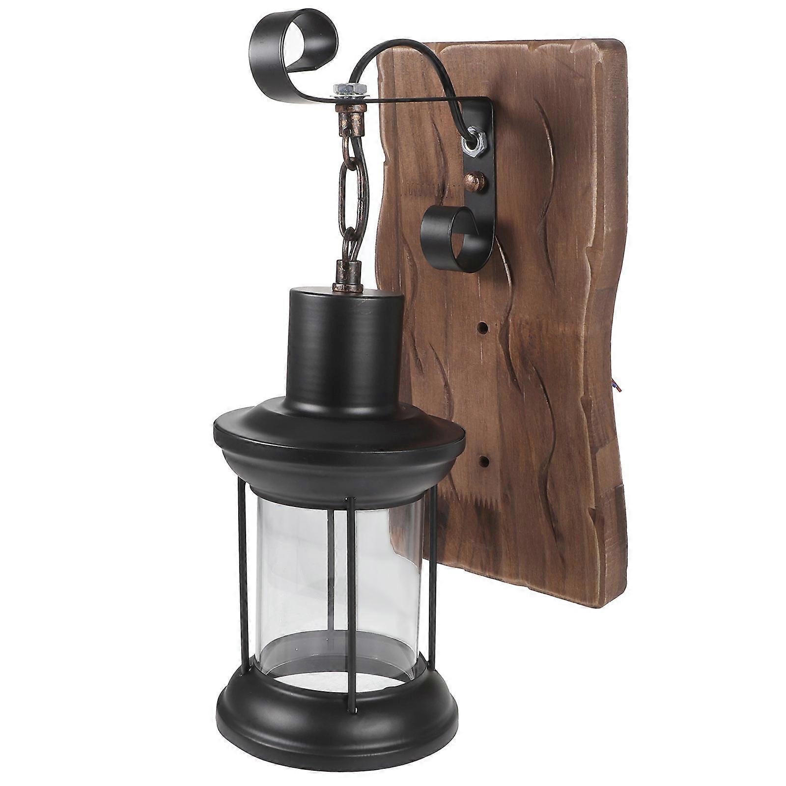 1Pc Romantic Cafe Lamp Chic Wall Light Unique Hanging Lantern Without Bulb Black Color