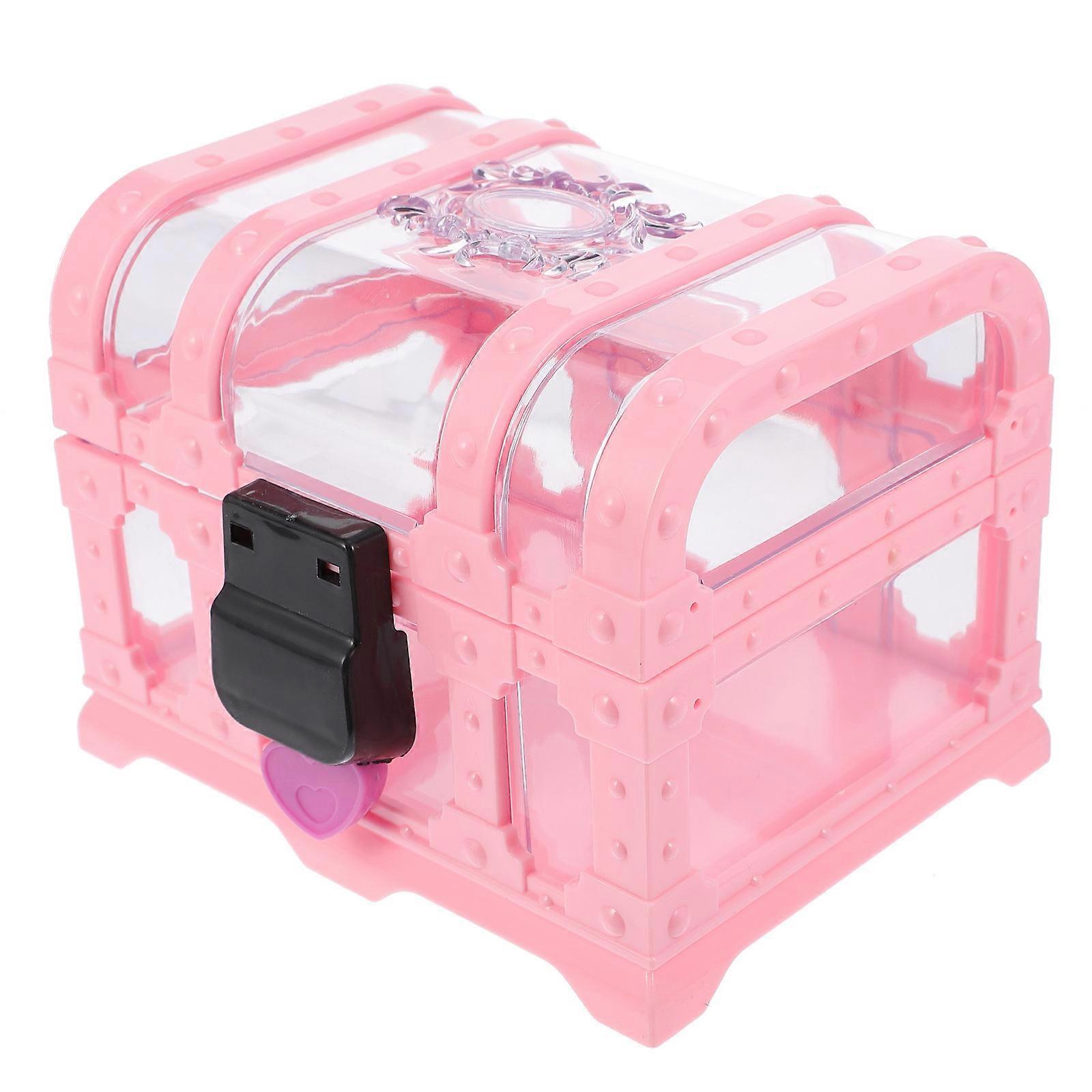 Pink Multifunctional Jewelry Organizer with Durable ABS Material for Storage Use at Home or Travel 1 Set