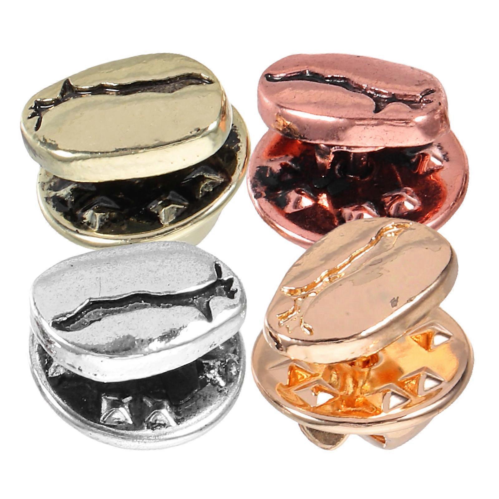 פולי קפה בצורת סיכה סט יצירתי מתכת פין מתנה לעיצוב 4 יחידות צבע מגוון