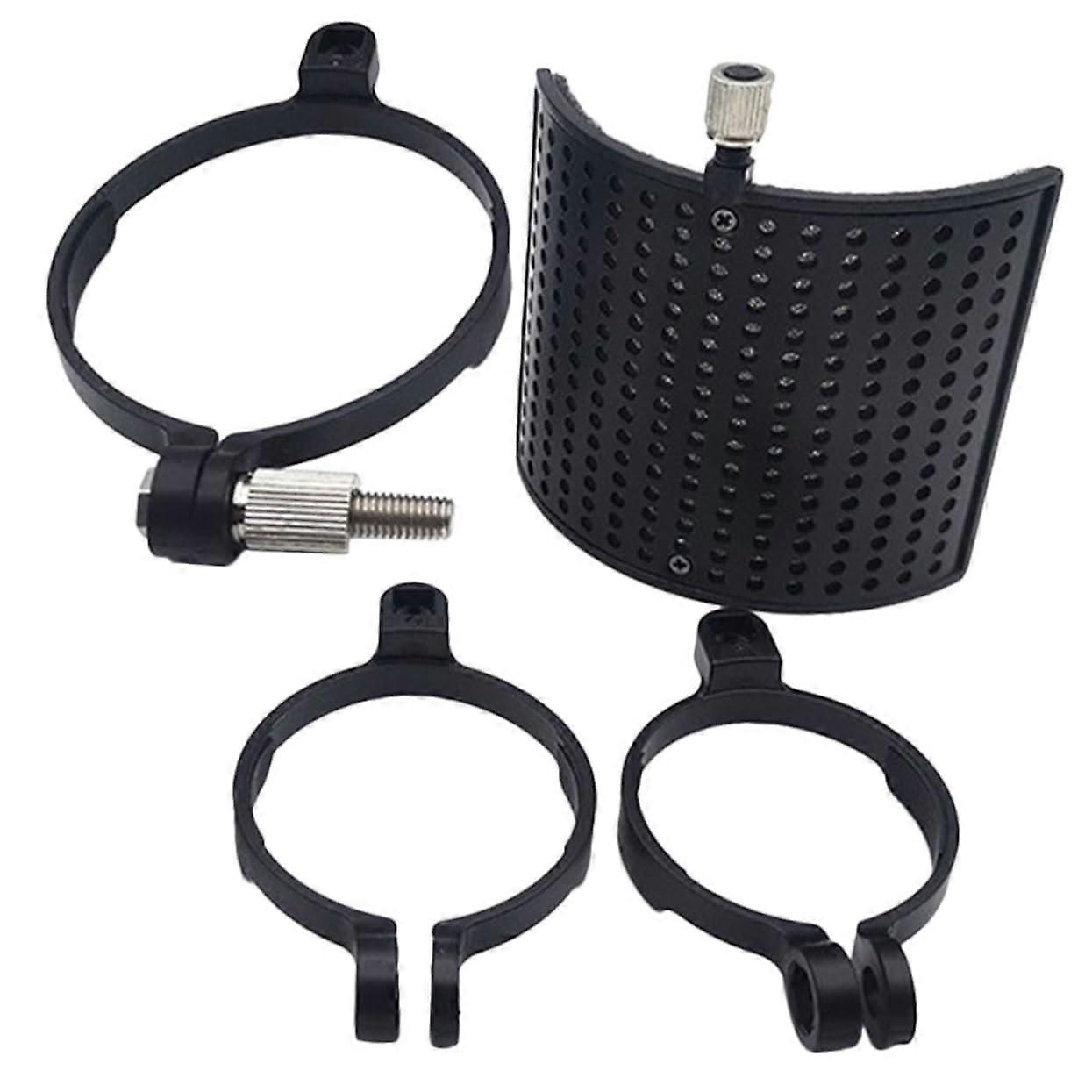 1 Set Microphone Windshield U Shaped Pop Filter for Microphones Noise Reduction Install Compatible with Most Microphones for Streaming and Podcasts