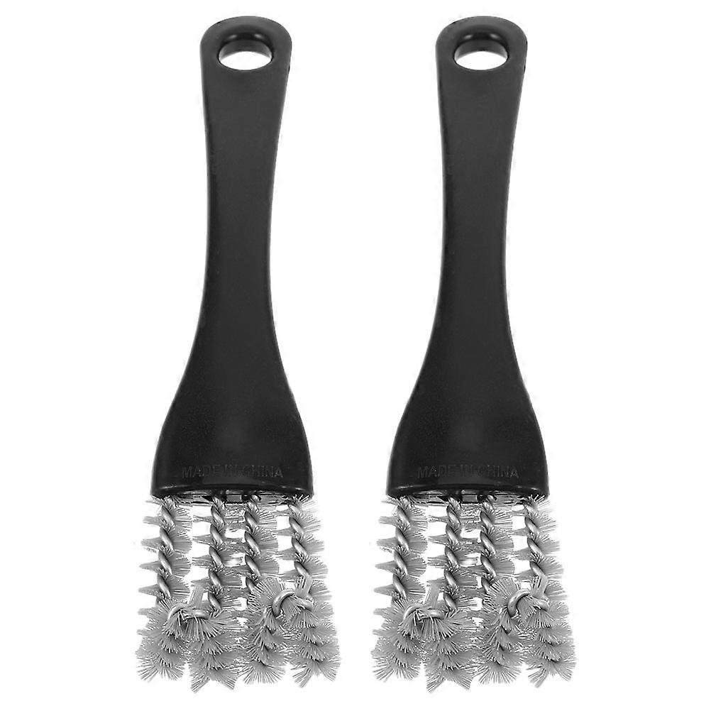 Sturdy 2 Pack Grill Cleaning Brush Ergonomic Design for BBQ Grates, Stovetops, Sinks, and Corners – Multipurpose Space Saving Cleaning Tool