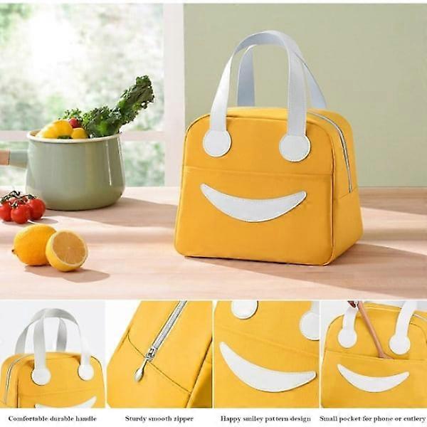 Isolierte Lunchtasche Niedliche Canvas-Tasche Leicht zu reinigende Lunchbox-Tasche
