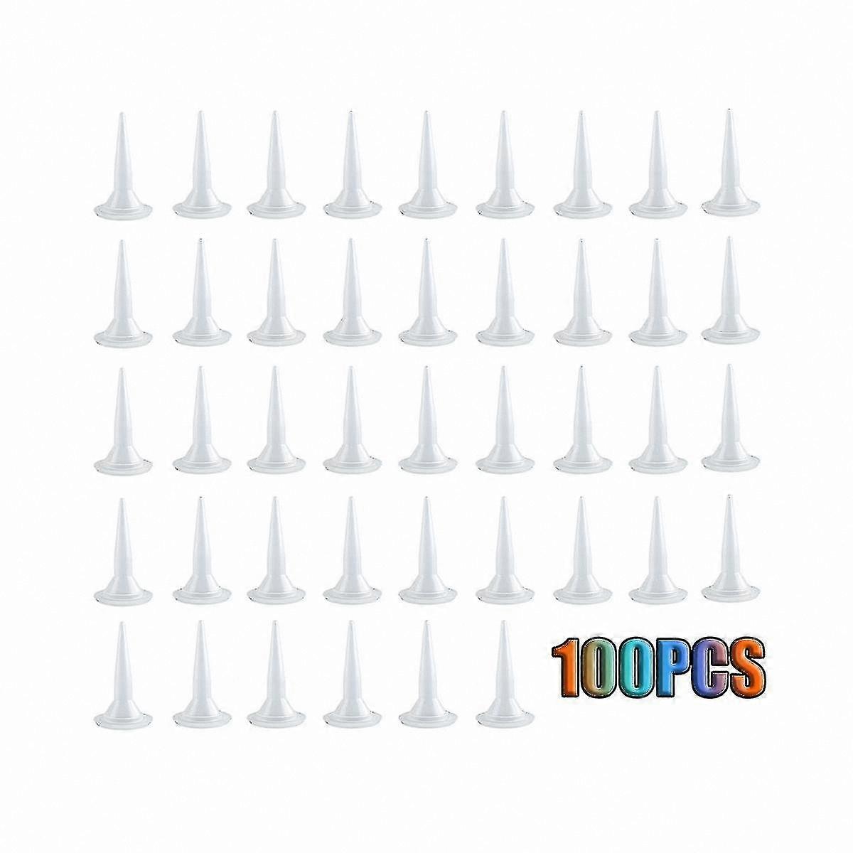 100 Pack Plastic Caulking Nozzle Exts for Sealant Application Tools