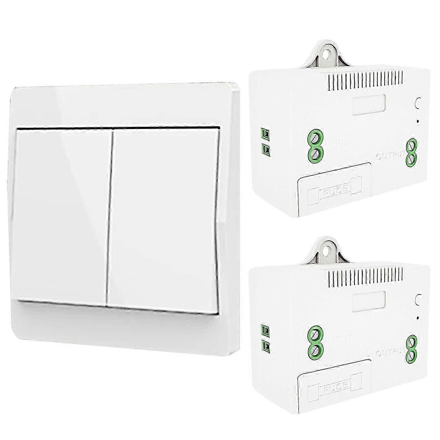 Wireless Self-Generating Light Switch, Radio Frequency Switch and Relay Receiver, Controll