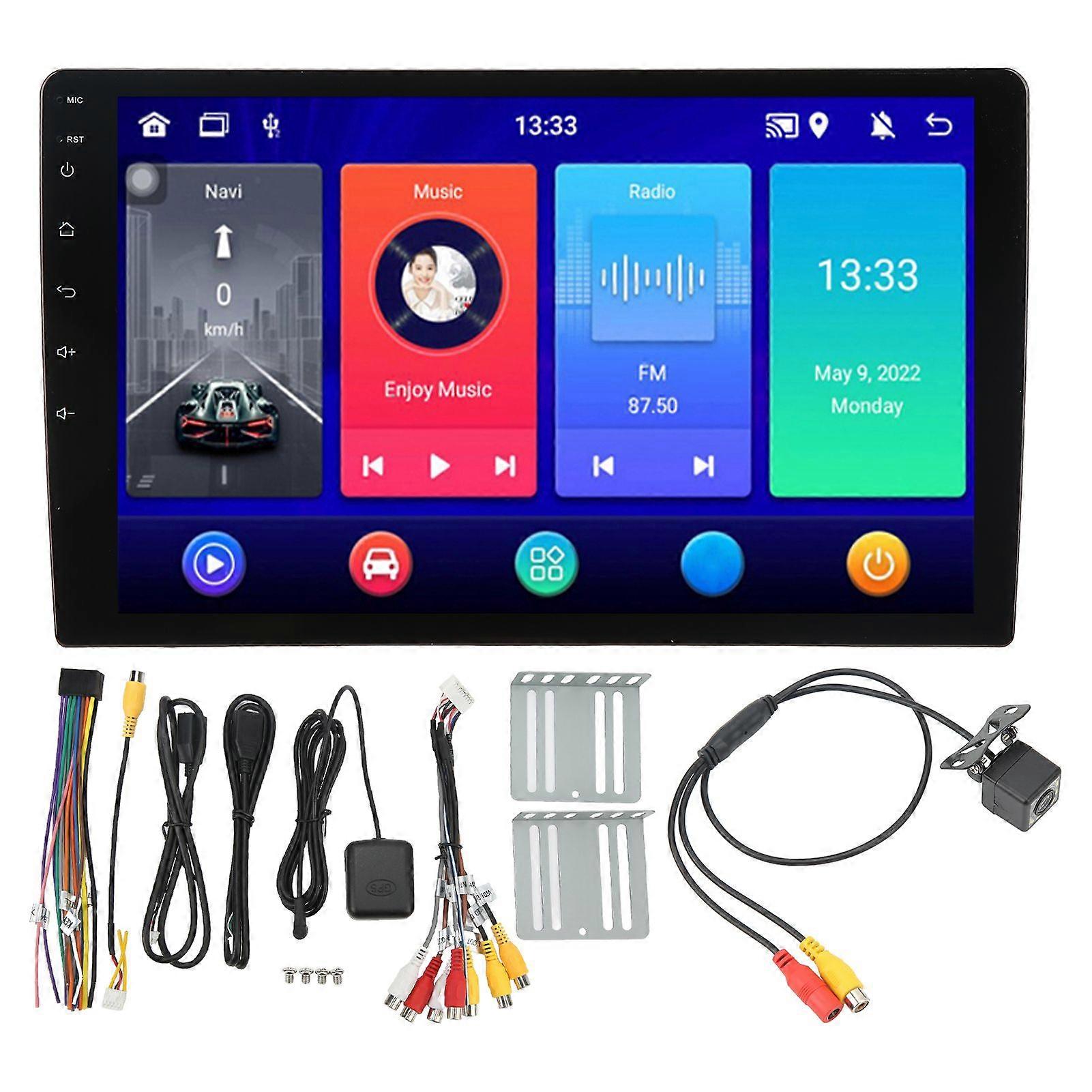 Android 12 Car GPS Navigation Stereo 10.1in HD Touchscreen