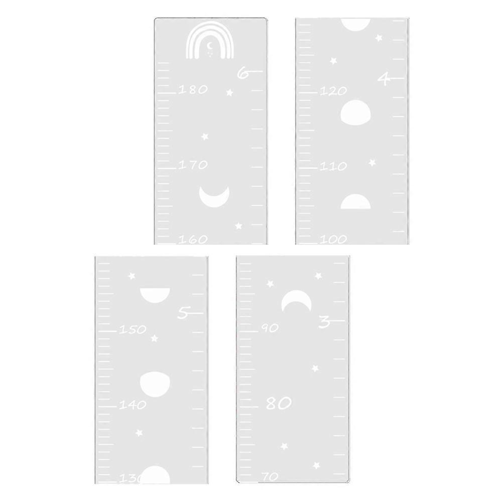The **Mirror Growth Chart Wall Decal** is a stylish and functional decorative element designed to track your child's height over time, while also