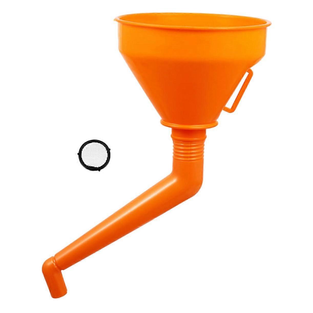 Plastic Fuel Funnel Extra Large for Cars Durable with Wide Inlet Compatible with Vehicles and Machines
