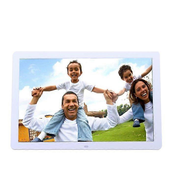 17 Inch Digital Photo Frame High Resolution Multifunction + 8GB SD White YONIS