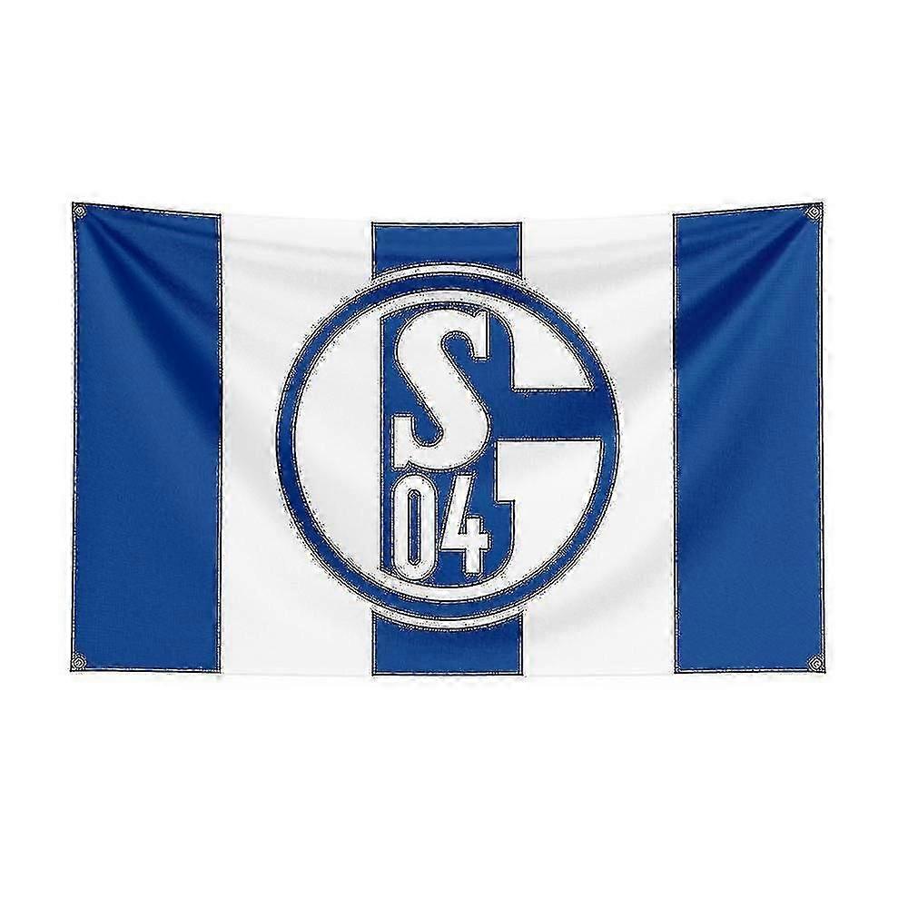 3x5 Fc Schalke 04 Bayrak Polyester Baskılı Yarış Spor Afişi Dekor İçin