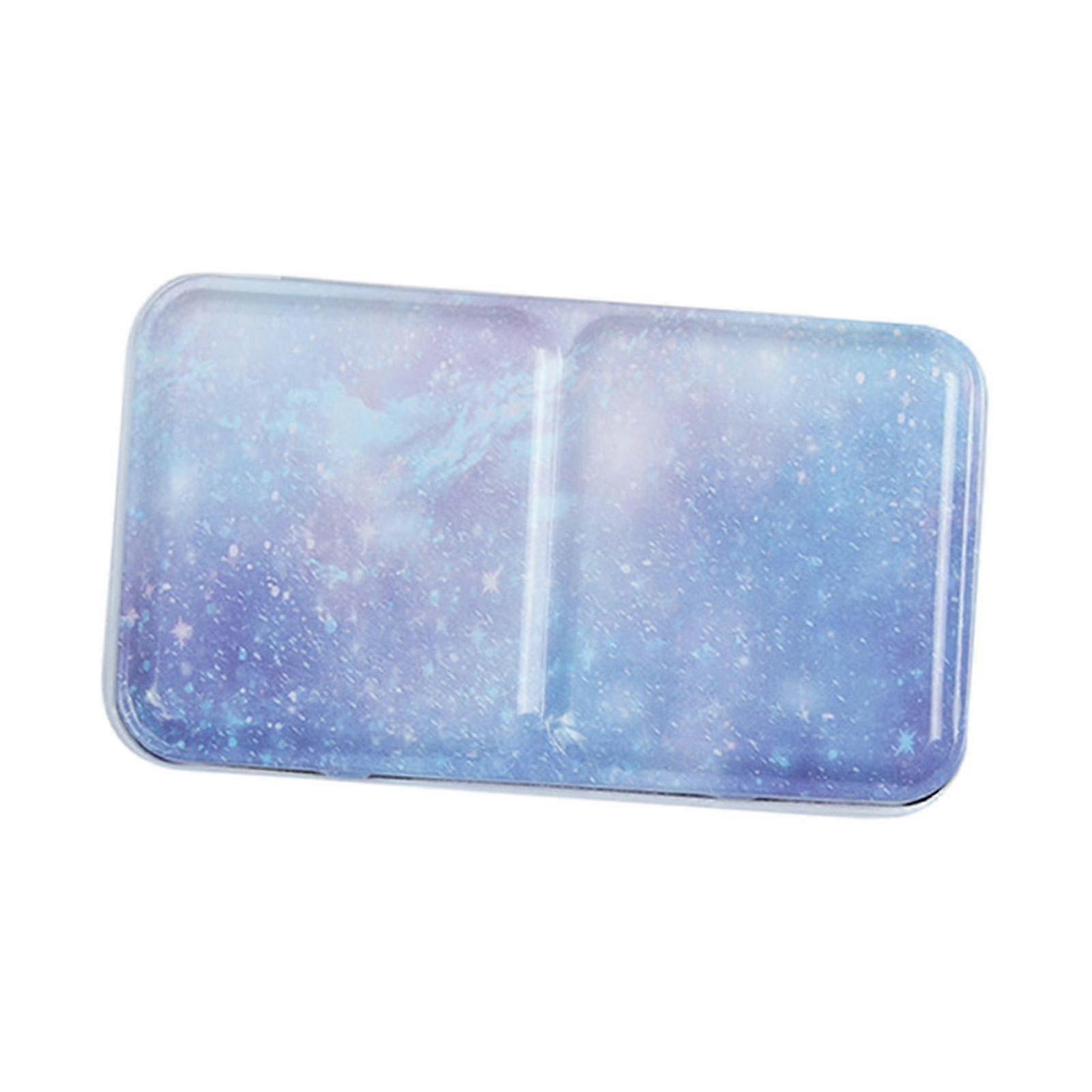 Watercolor pallet Multifunctional Paint Pallet Metal Portable Blue