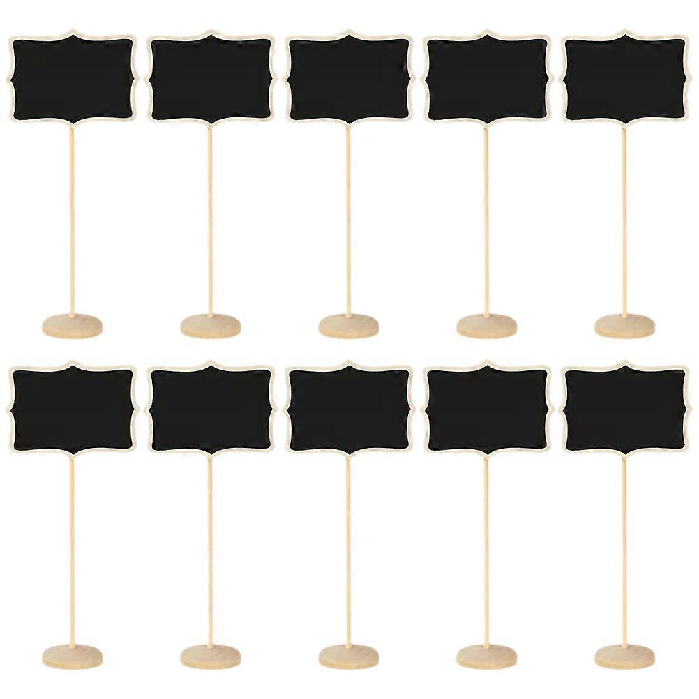 Black Mini Chalkboard Signs For Home Decor And Office Use 18cm Message Display 10Pcs
