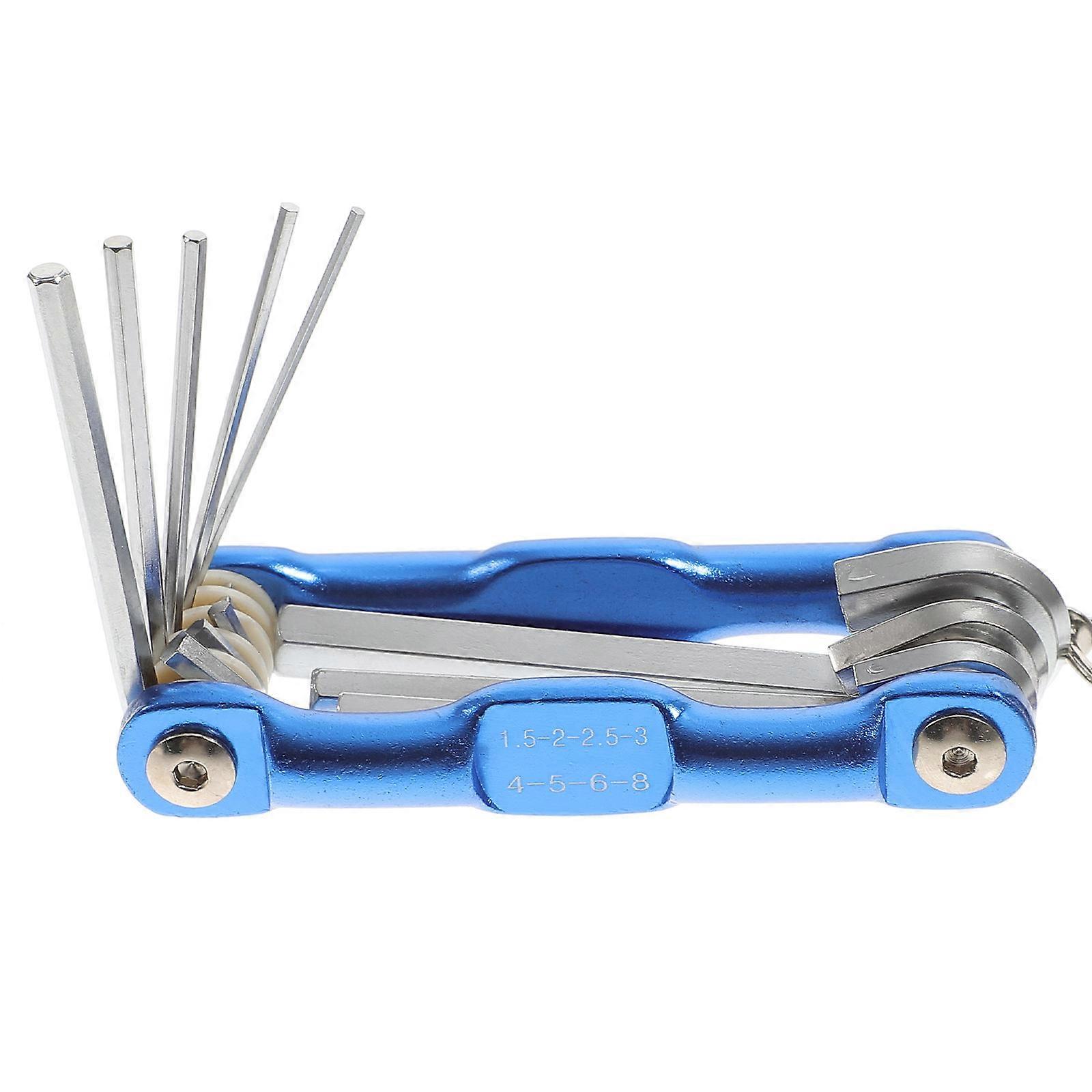 Foldable Hexagonal Key Wrench Durable Hand Tool For DIY Projects And Bicycle Maintenance In Multi Color 1 Set