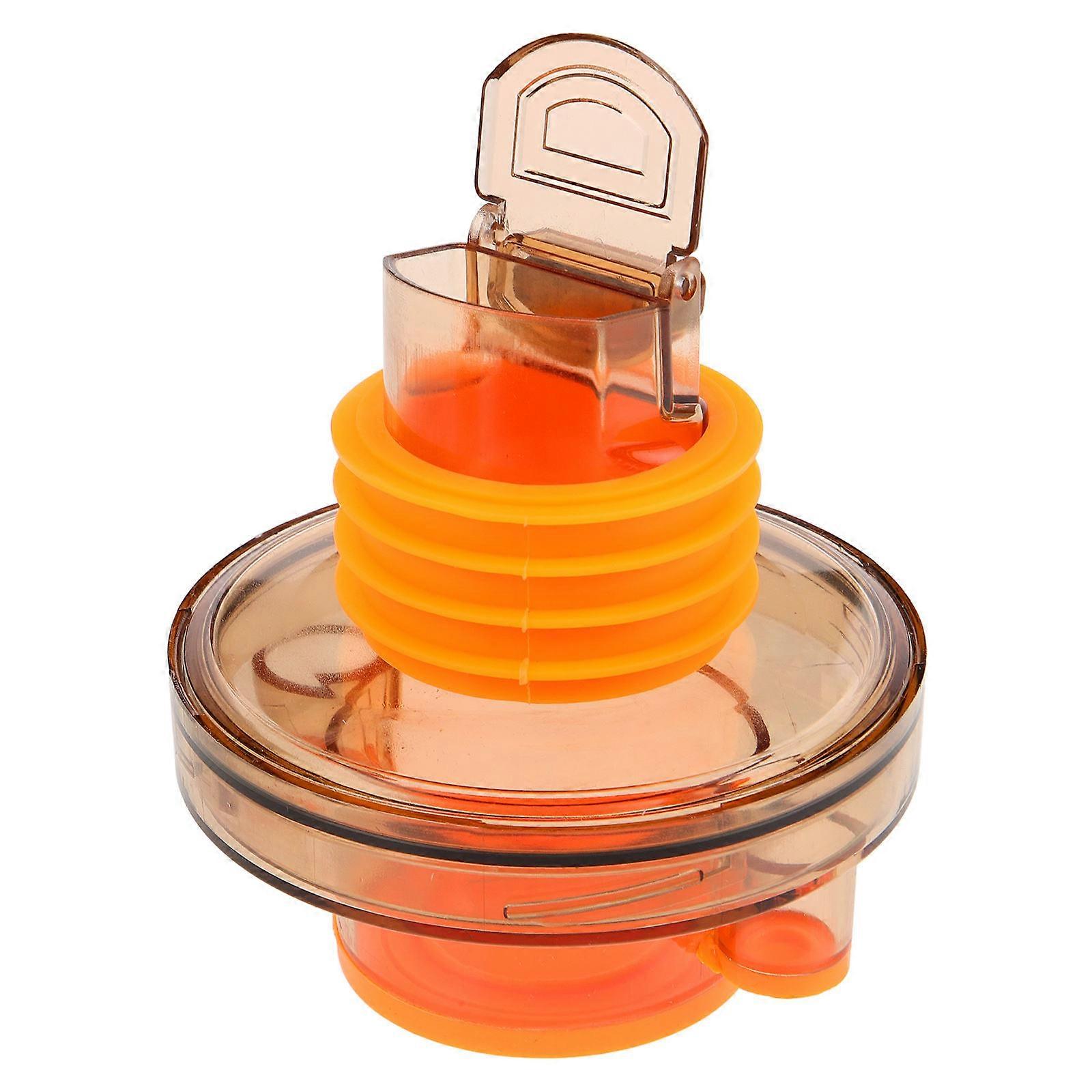 Hose Pipe Adapter Drain Pipe Connector Multi-Functional Kitchen Drain System Round Orange 1Pcs