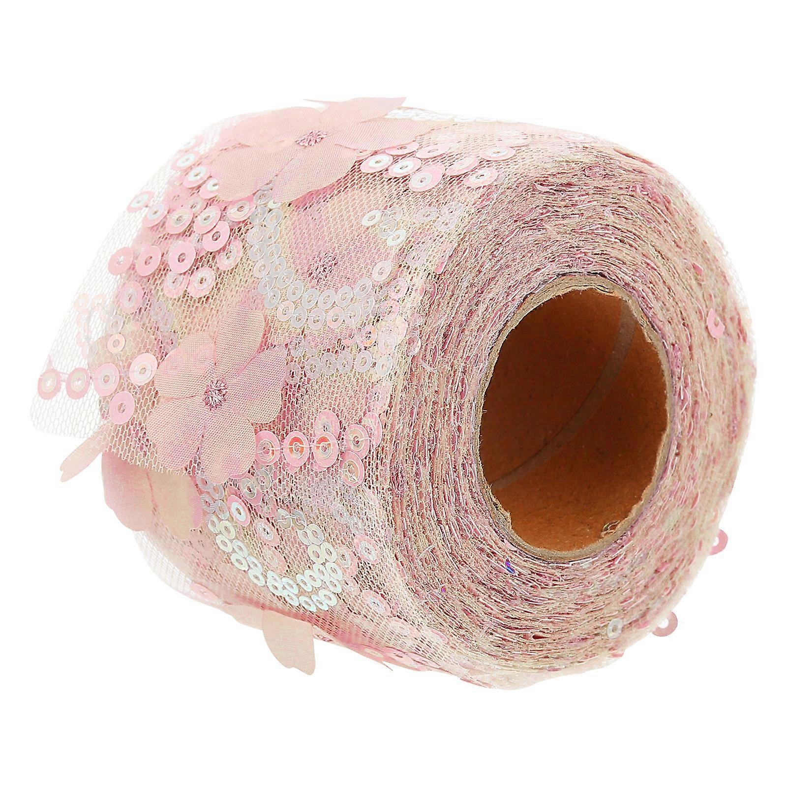 Paillette Fabric Ribbon Suitable For DIY Projects And Decorative Uses Designed For Women With 1 Roll