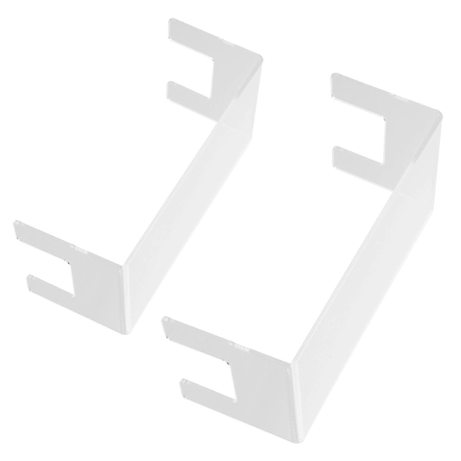 U Shaped Clear Display Stand for Toys, Miniatures & Cakes – Rectangular Tabletop Showcase Holder 17.5cm x 8cm x 7cm – 2pcs