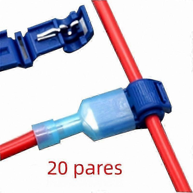 20 Pairs Heat Shrink Electrical Connectors for Wire Splicing and Terminal Locking