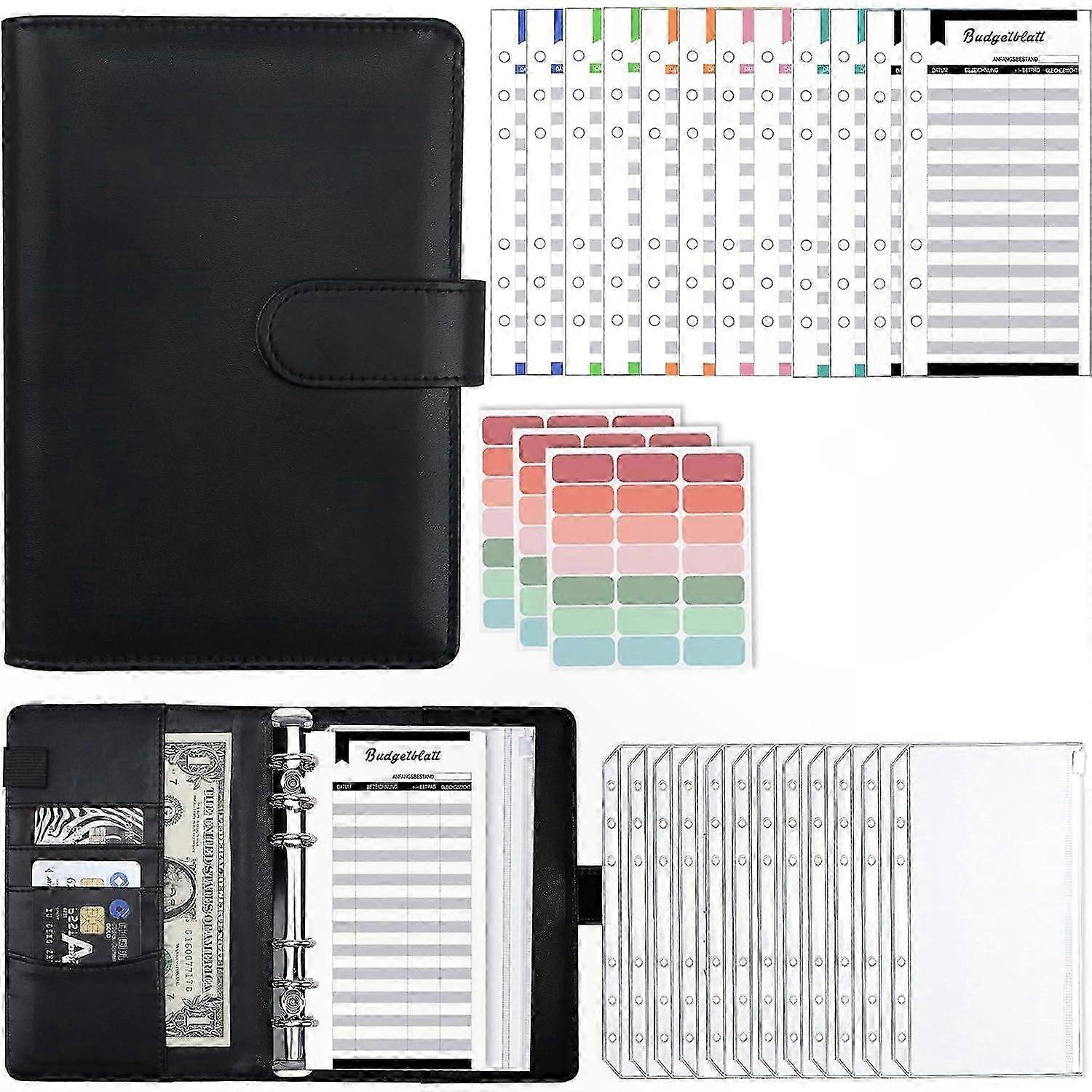 Financial Planner Notebook with Black Organizer and Budget Tracker Binder