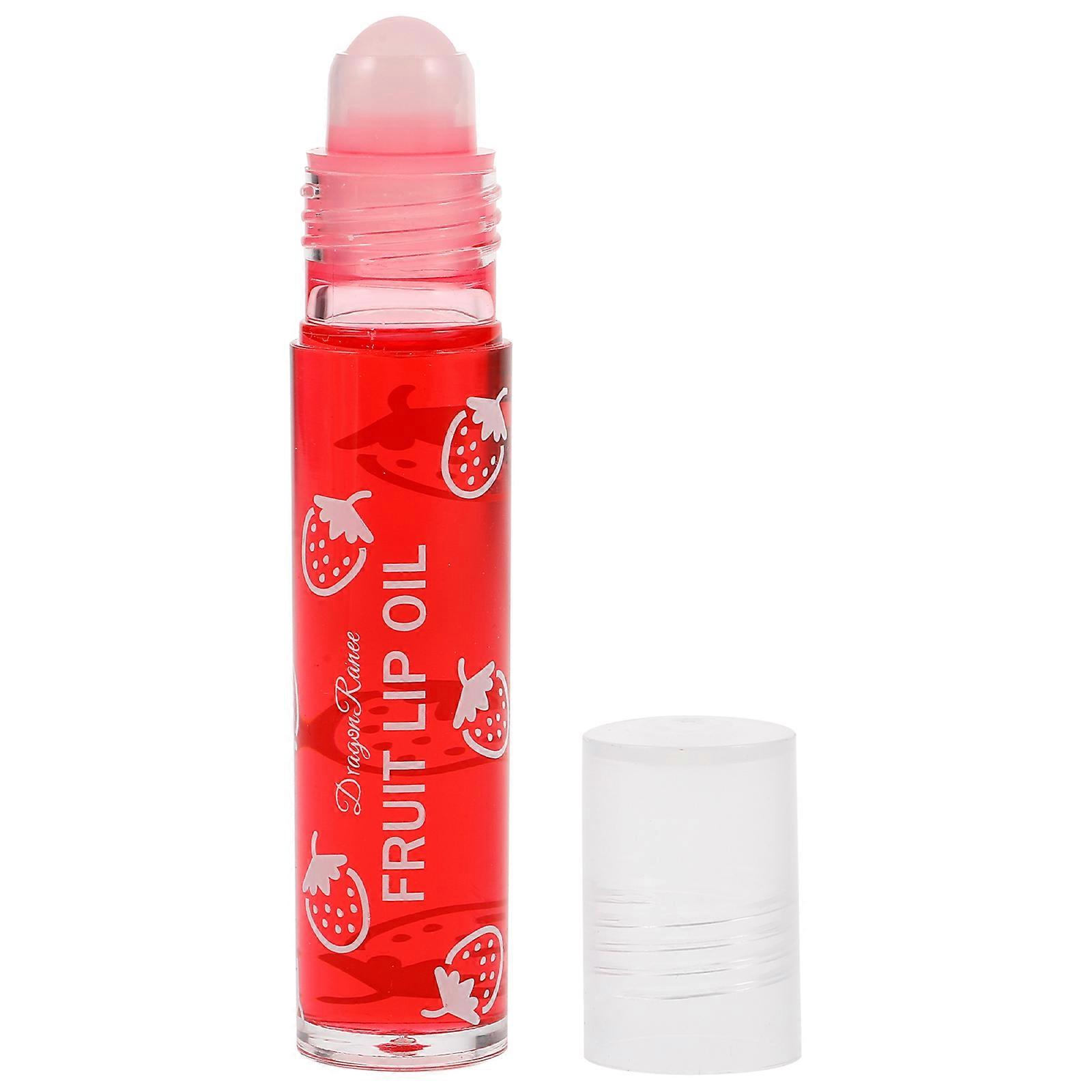 Hydration Lip Gloss Roll-On For Daily Use With Red Liquid Nourishing 1Pack
