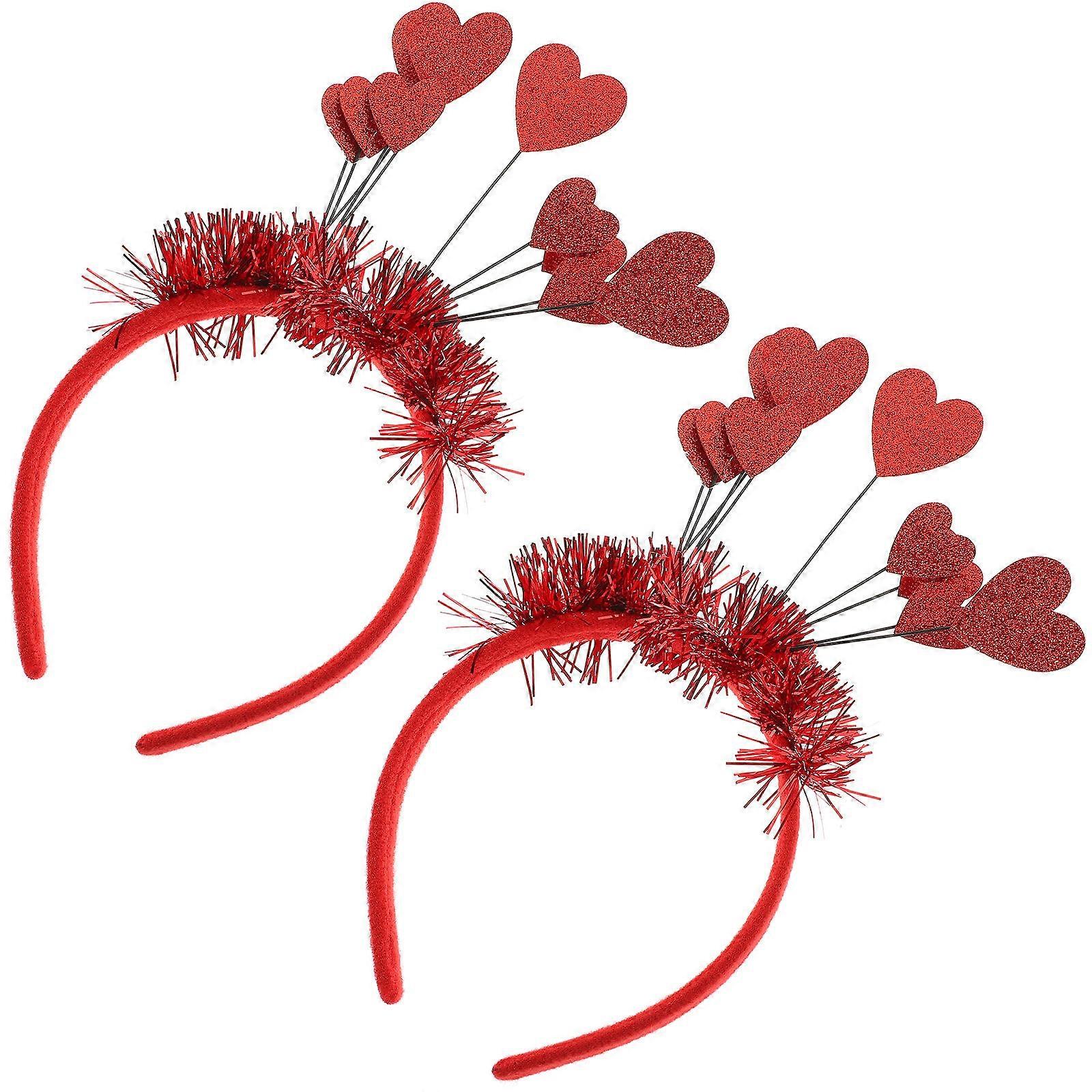 Valentine's Day Themed Sequin Headbands Decorative Photo Props 6 Pcs Suitable For Men Women In Various Occasions