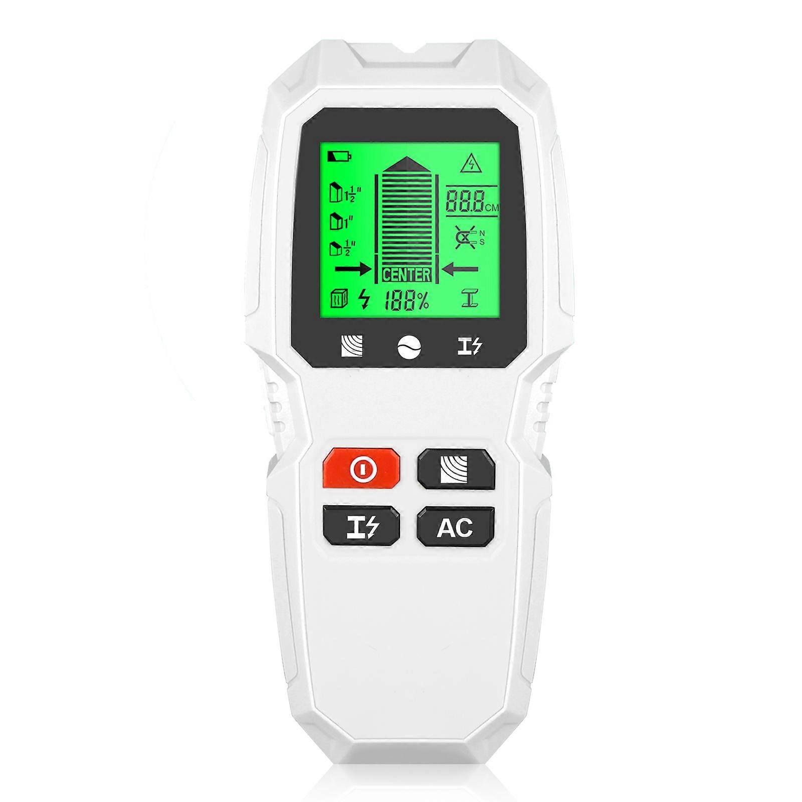 HD LCD Display Stud Detector Wall Scanner 5 in 1 for Wood Metal Wire Detection with Sound Warning