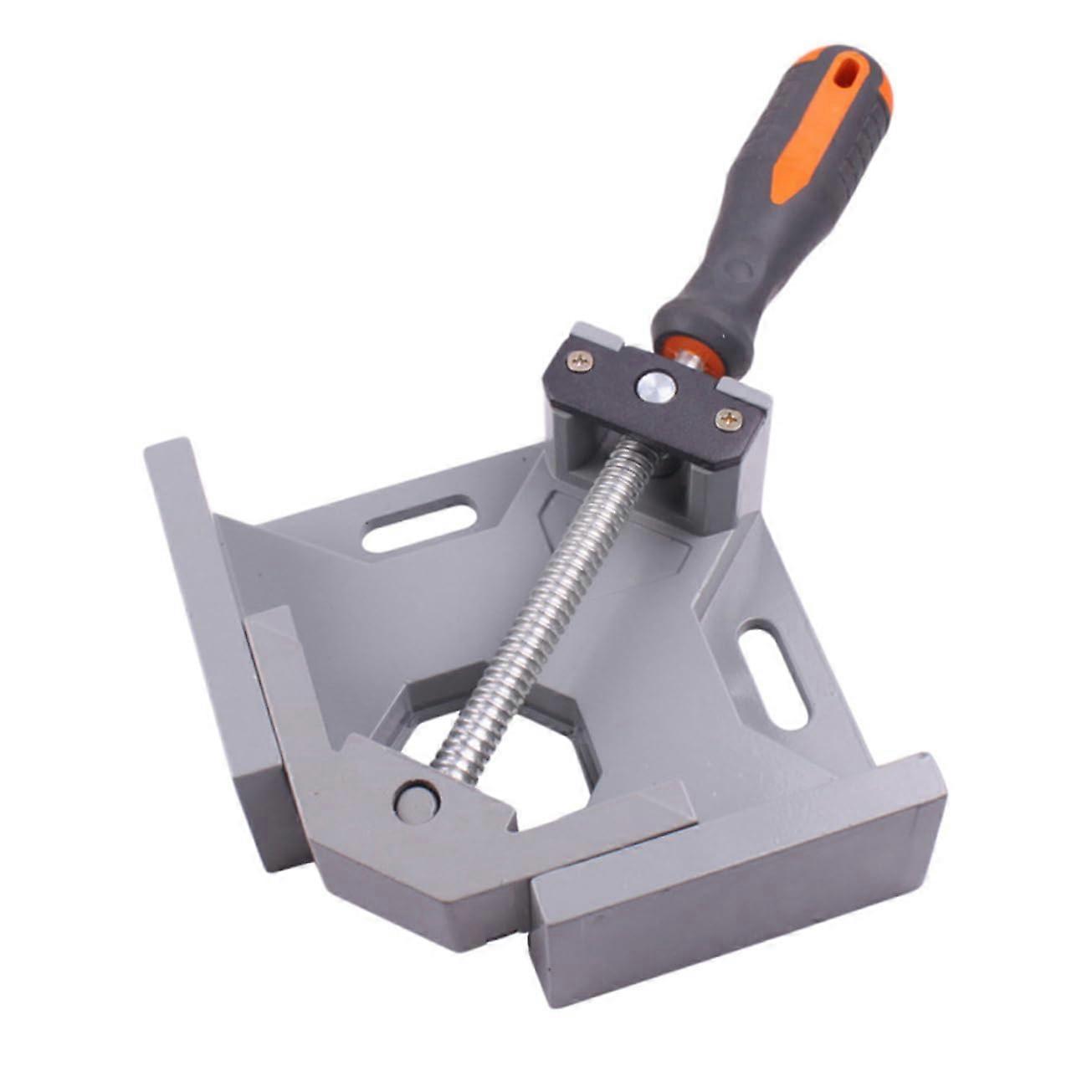 One-Handed 90° Angle Clamp for Woodworking and Photography, 2 Axis Vise, Adjustable Design, Heavy-Duty Construction