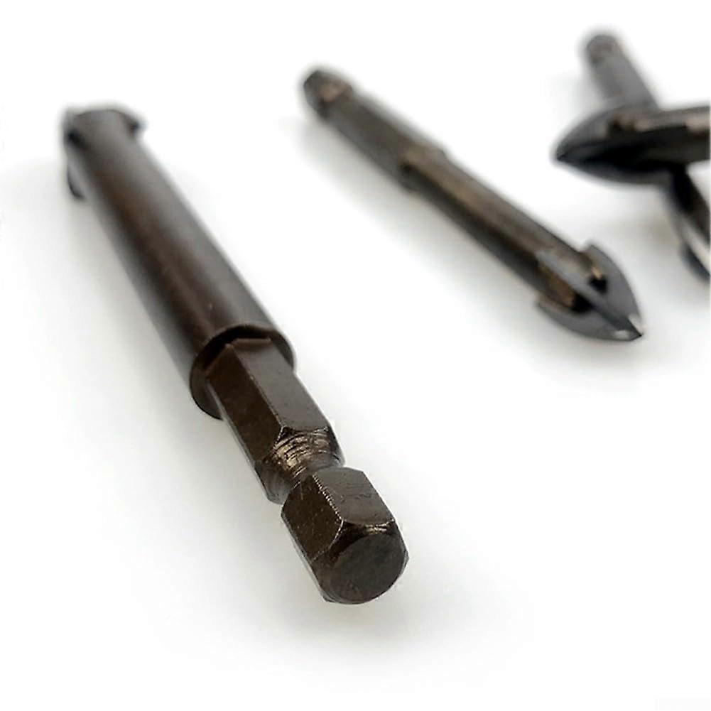 Carbide Drill Bits Set of 4 With 4 Cutting Edges for Granite Ceramic and Wood