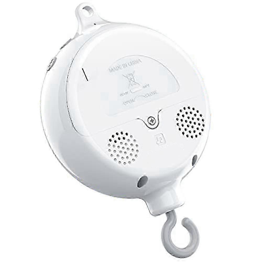 Trotteur de boîte à musique pour bébé à moteur mobile avec 3 modes de volume réglable 12 berceuses Auto-Off après 30 minutes