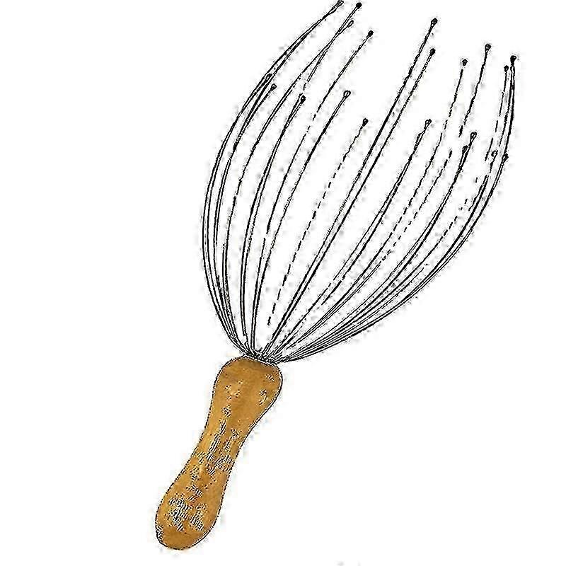 Bamboo Head Massage Spider 24 Fingers Premium Relaxation Gift