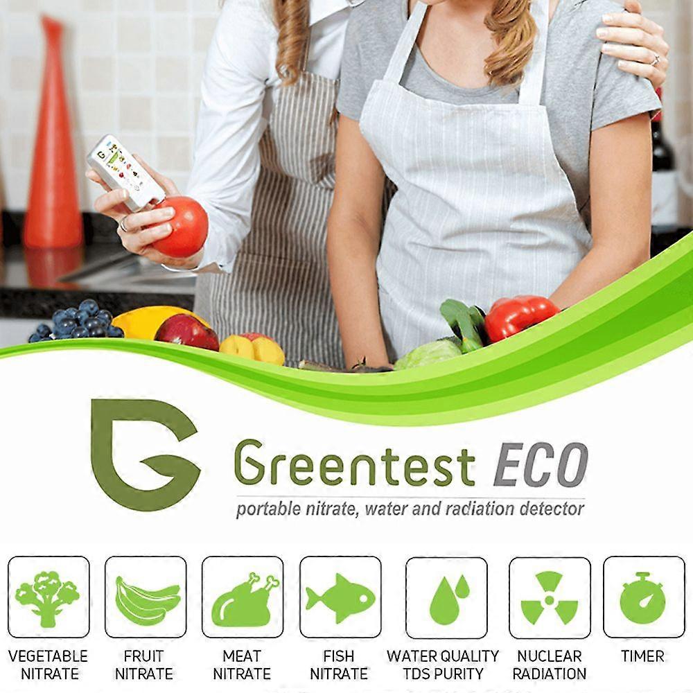 Greentest-ECO6 Home Kitchen Nitrate Tester Upgrade Radiation Water Quality Detector with Capacitive Screen BT Function and Mpbilephone APP Control