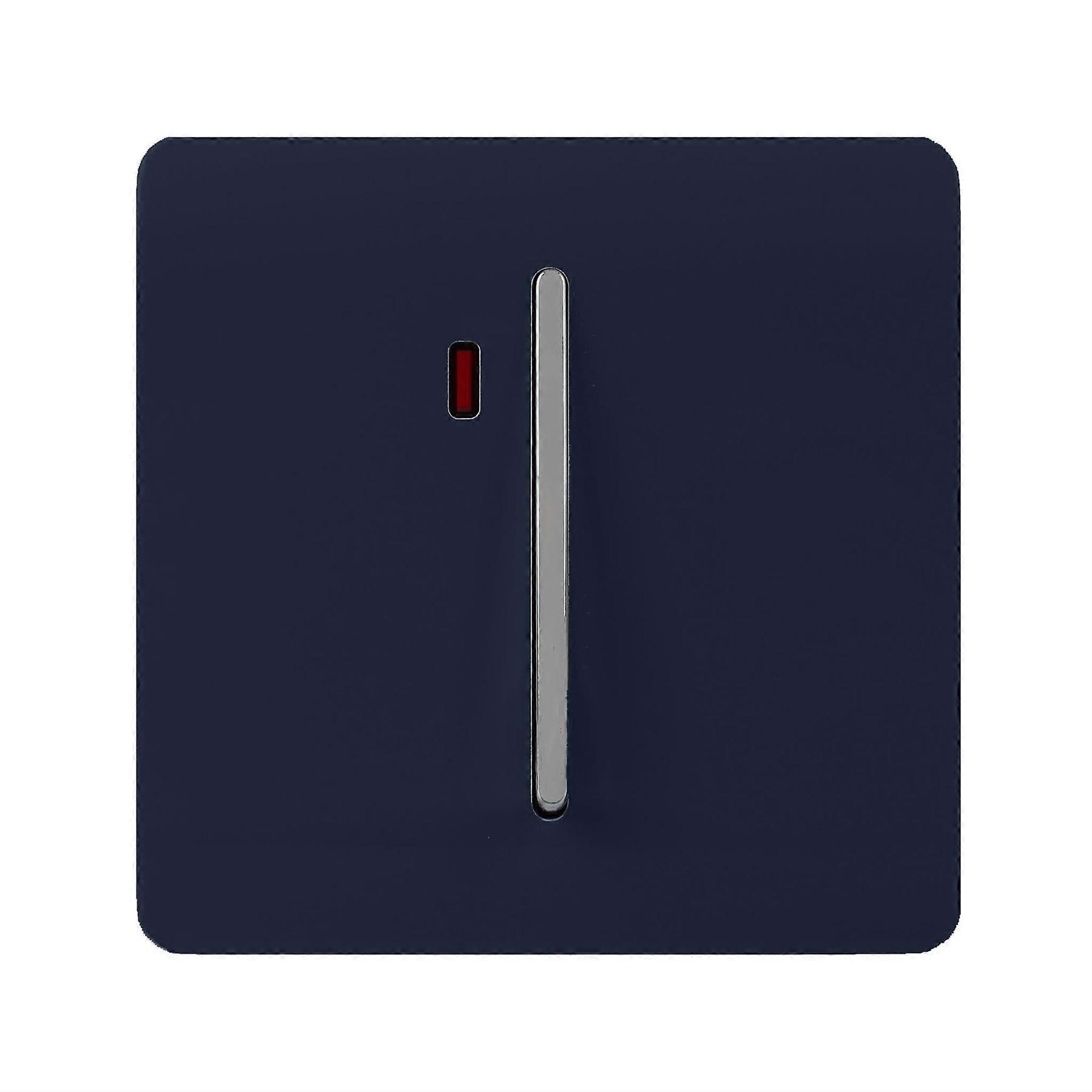 Trendi Artistic Modern Glossy 20 A Tactile Light Switch & Neon Insert Navy