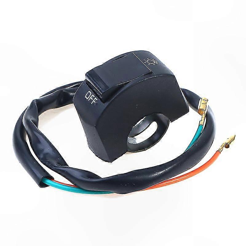 12V Handlebar On/Off Switch for Motorcycle ATV Bike - 22mm Push Button Control