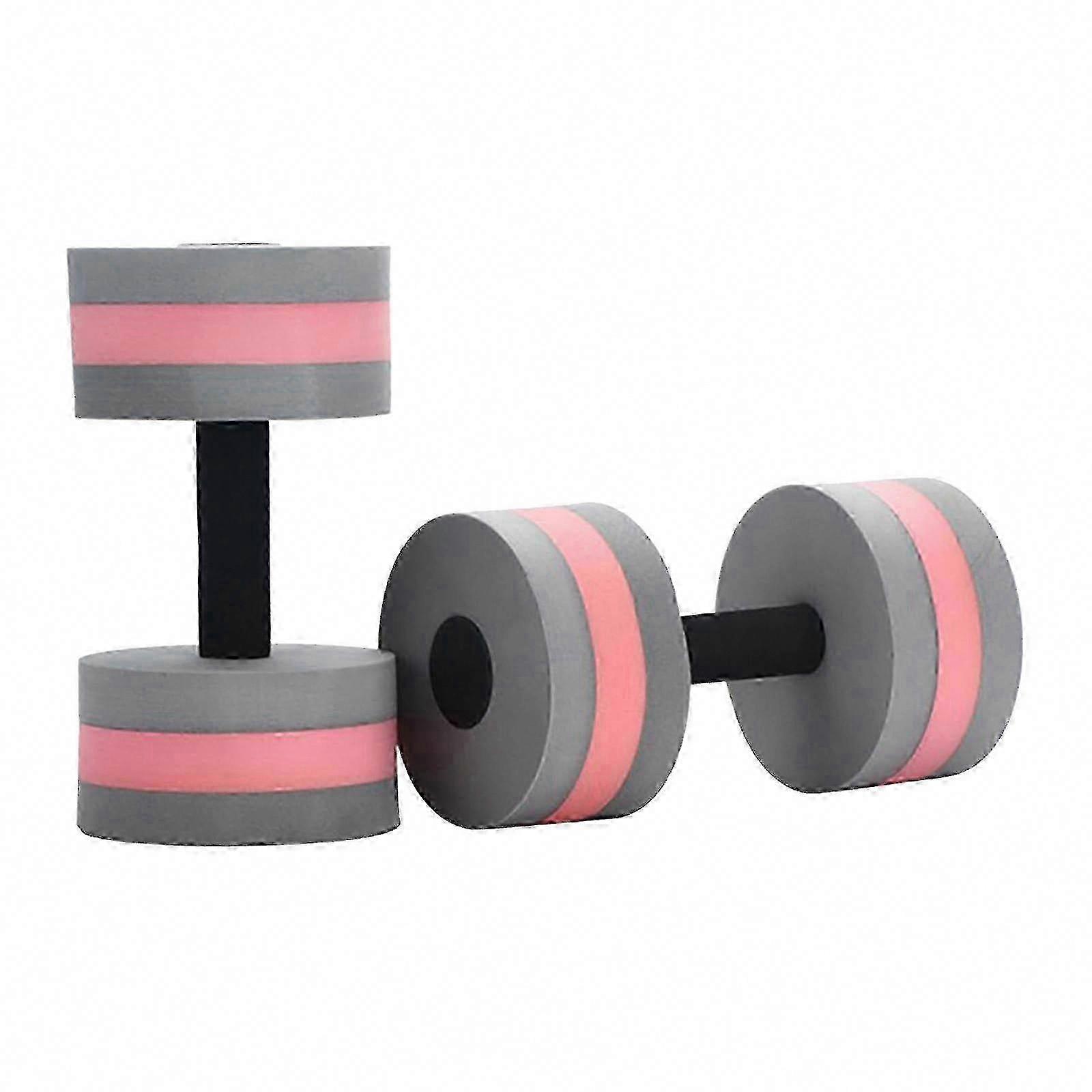 Red Aqua Fitness Foam Dumbbells Pair for Pool Resistance Exercise