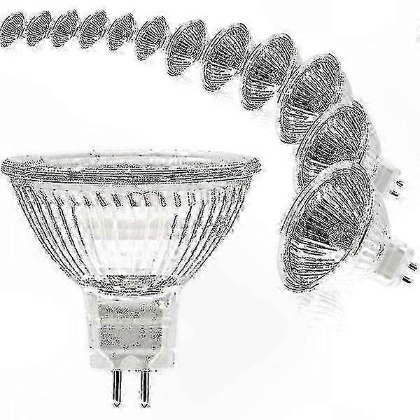 لمبات هالوجين MR16 GU5.3 قابلة للتعتيم ، 12 فولت 20 واط أبيض دافئ 2700 كيلو ، قاعدة 2 دبوس (عبوة من 12)