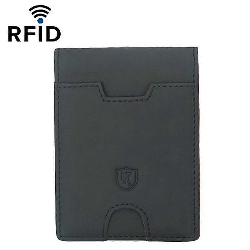 RFID Men 2 Fold Wallet ID Protection Billfold