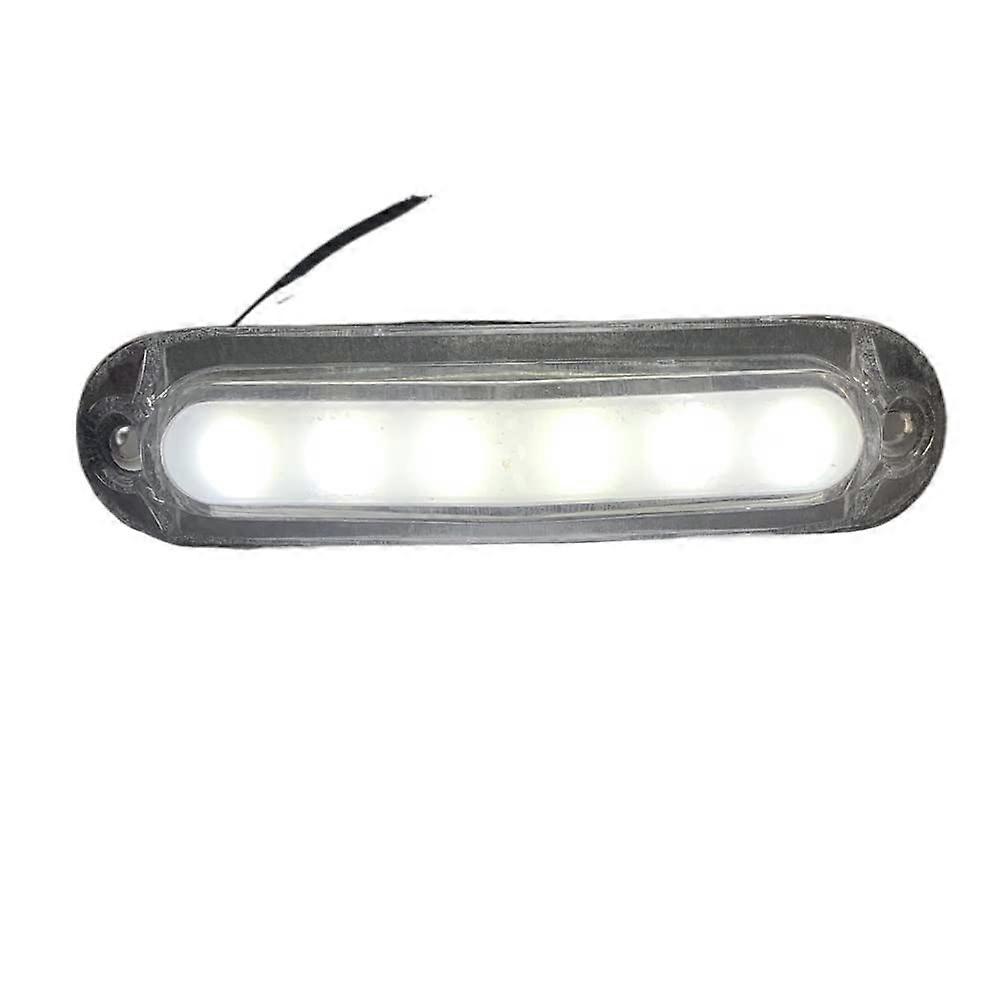 12V 24V Car Warning Light 6Light Side Marker Indicator Lamp For Trailer Truck Lorry Yellow White Red Tail Light