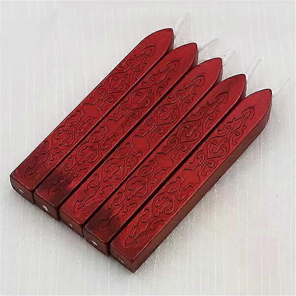 Bâtonnets de cire contenant des fibres, ensemble de 5 pièces, créent des décorations de sceau à la mode