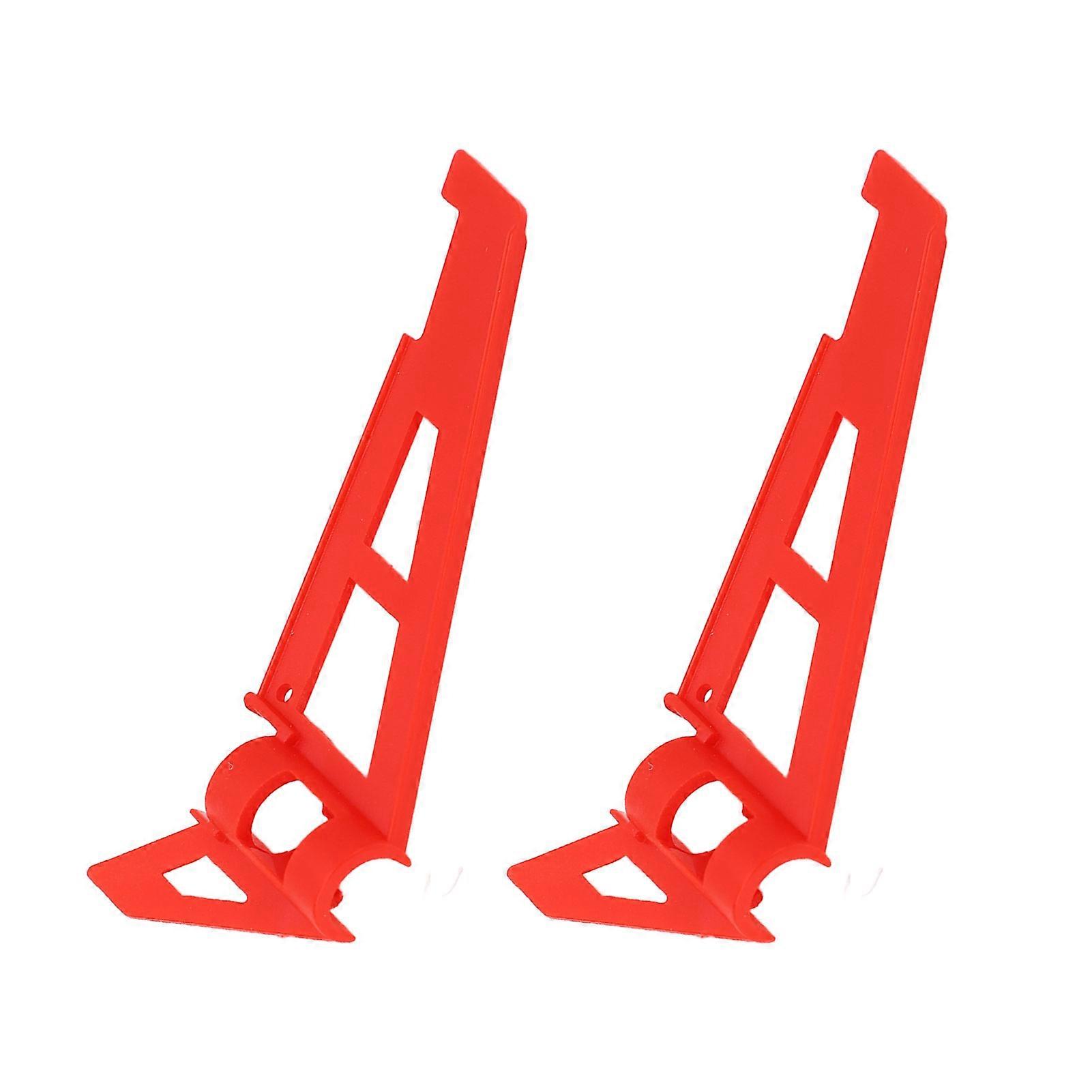 2Pcs RC Helicopter Tail Plastic Replacement for K130 K200 Red