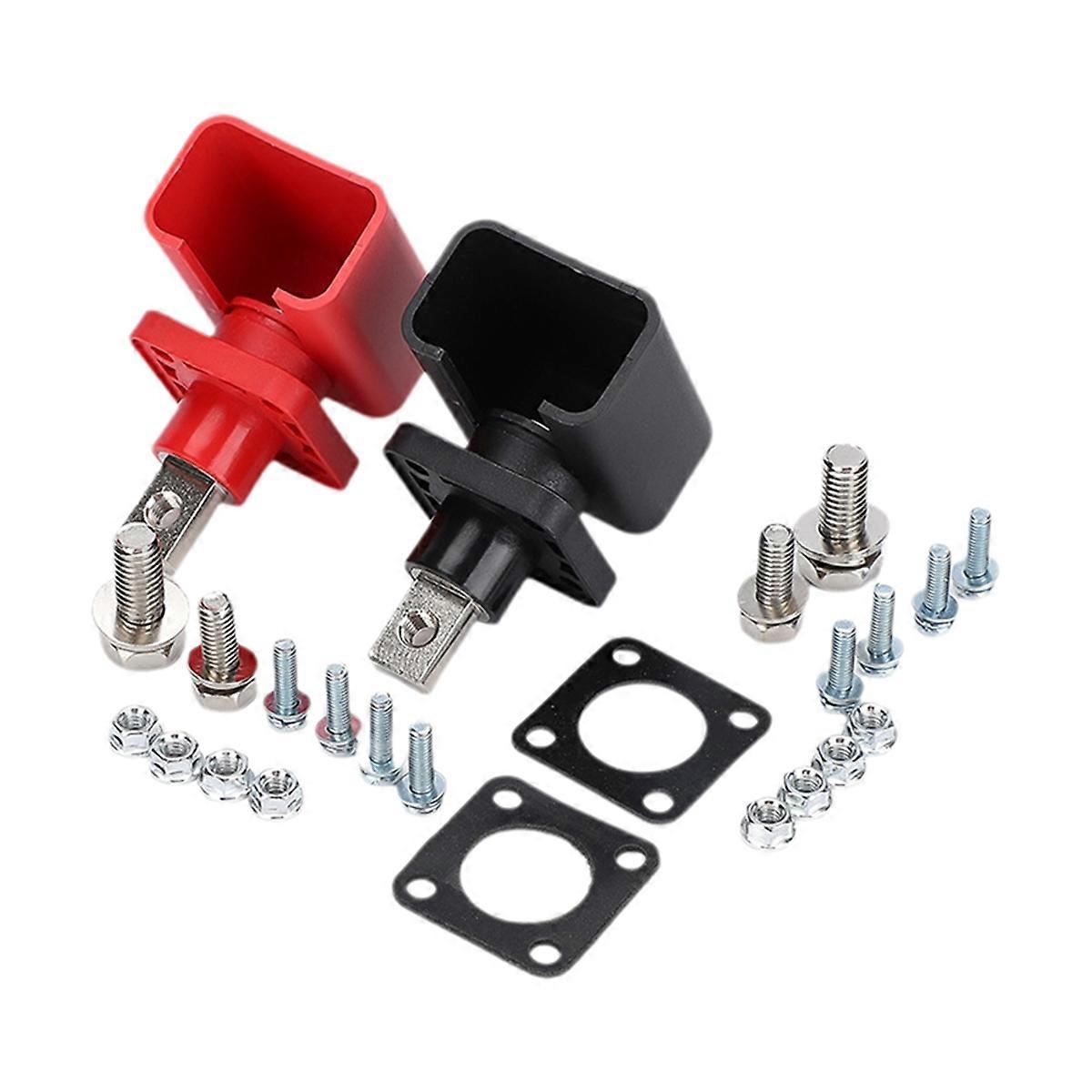 200A All-Copper Battery Power Terminal Energy Storage Inverter RV Lithium Batter Connector Through Wall Terminal Block