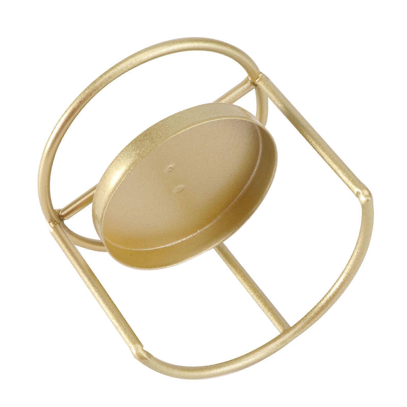 Iron Candleholder Simple Candleholder for Decor 1Pcs Circular Ring Design