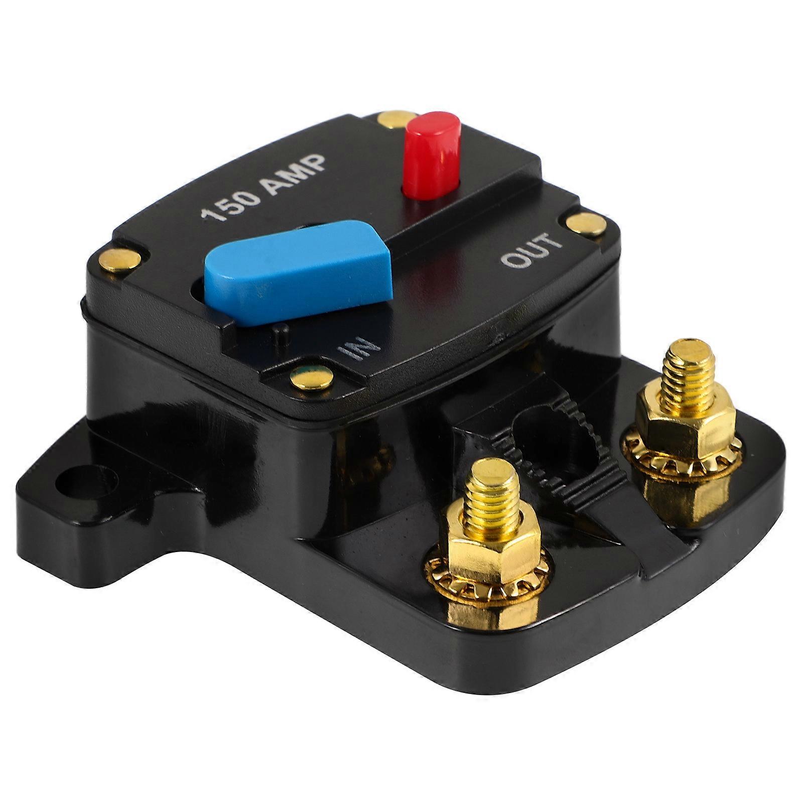 Circuit Breaker for Car Mini Circuit Breaker Boat Equipment Brass 3.1×2.8×1.2in 1Pack