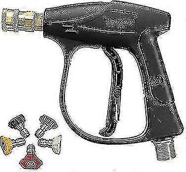 High Pressure Washer Gun Handle With 5 Water Nozzle Tip,water Wash Cleaner For Car Cleaning Kit(m22