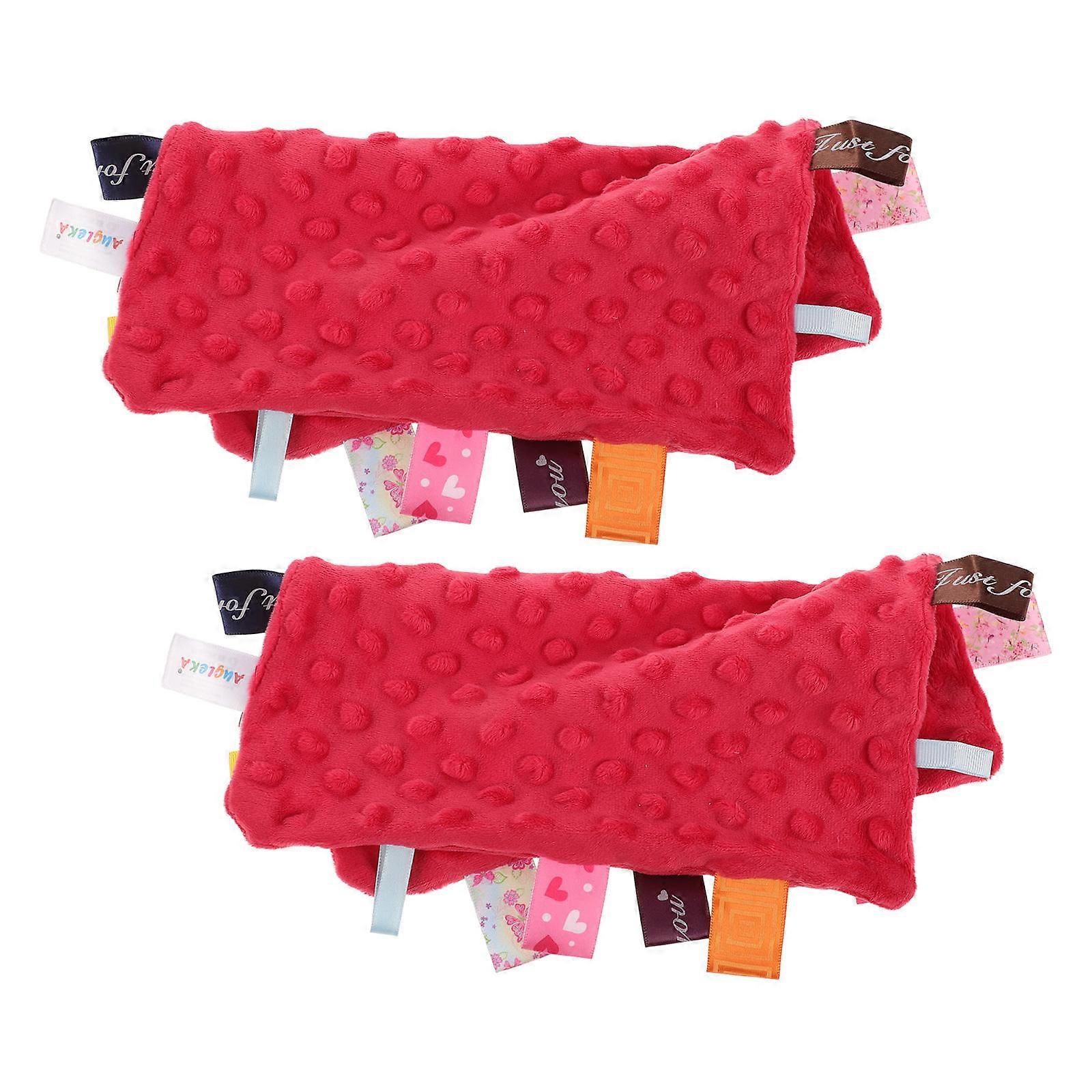 Baby Appeasing Towel for Baby Use 2Pcs Super Soothing Towel with Colorful Label