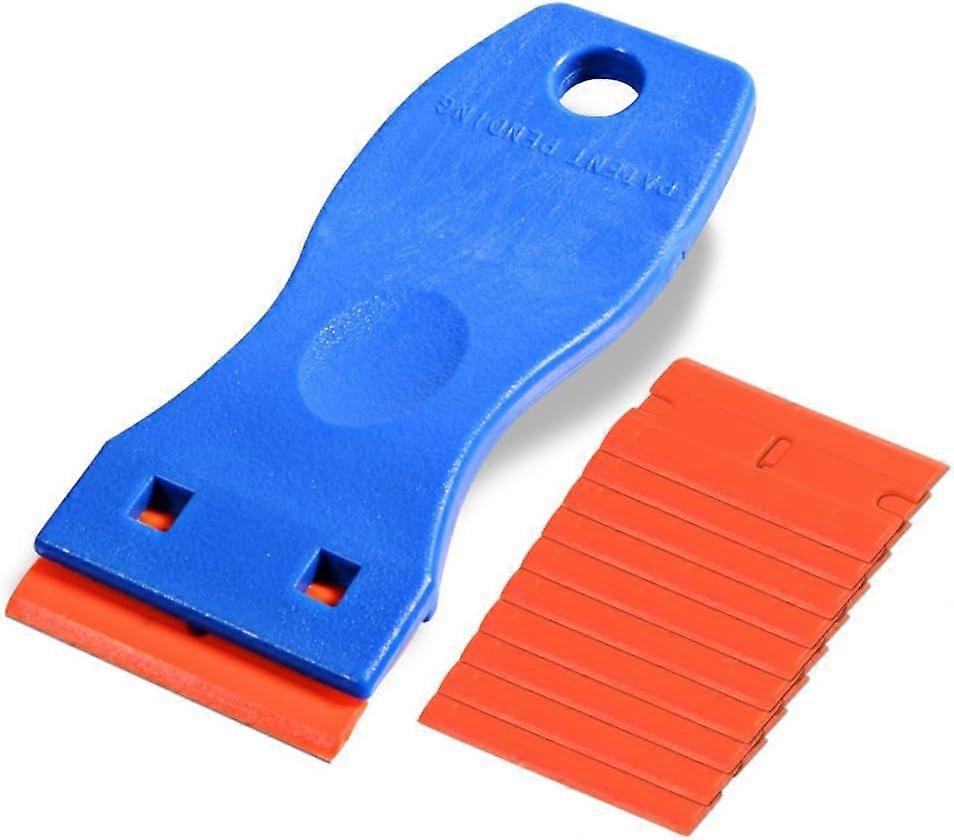 Scrapers,SEMAket Glass Scraper Ceramic Glass Plate Scraper with 10 Plastic