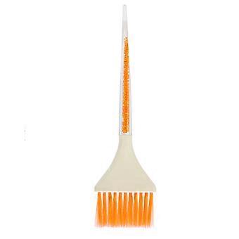 Professional Hair Coloring Brush Plastic Tint Applicator for Hair Dyeing Barber Use Orange Handle Durable and Lightweight Tools