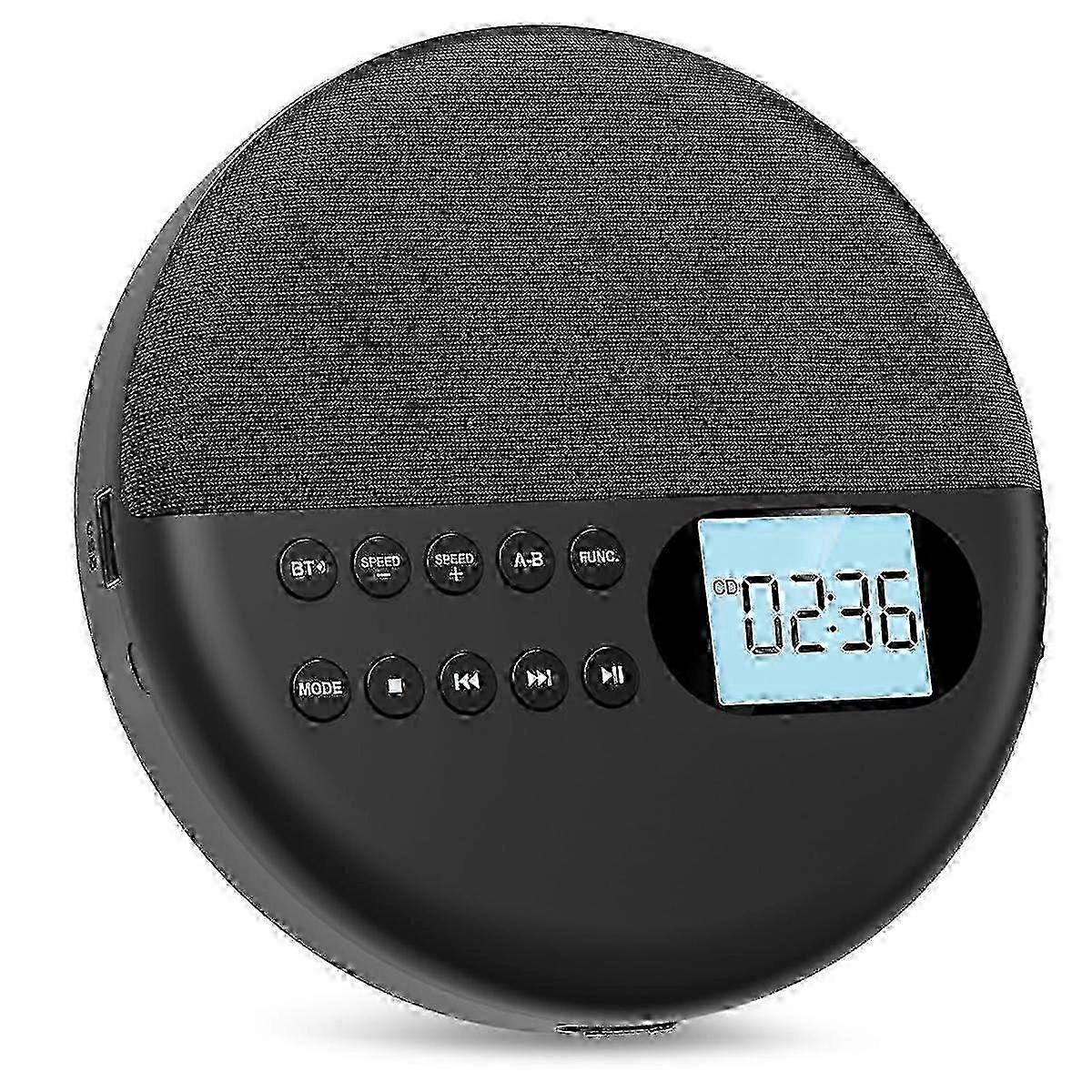 Wiederaufladbarer CD-Player mit Bluetooth-Konnektivität und ASP-LCD-Display