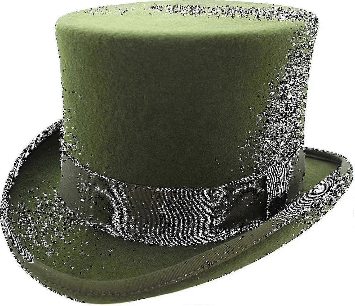 Cappello a cilindro in lana fatto a mano foderato in raso da piccolo a xxl