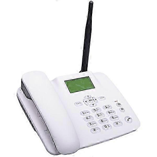 4G wireless landline phone, supports wireless phone with SIM card GSM 850/900/1800/1900Mhz with alarm clock radio antenna SMS function for home
