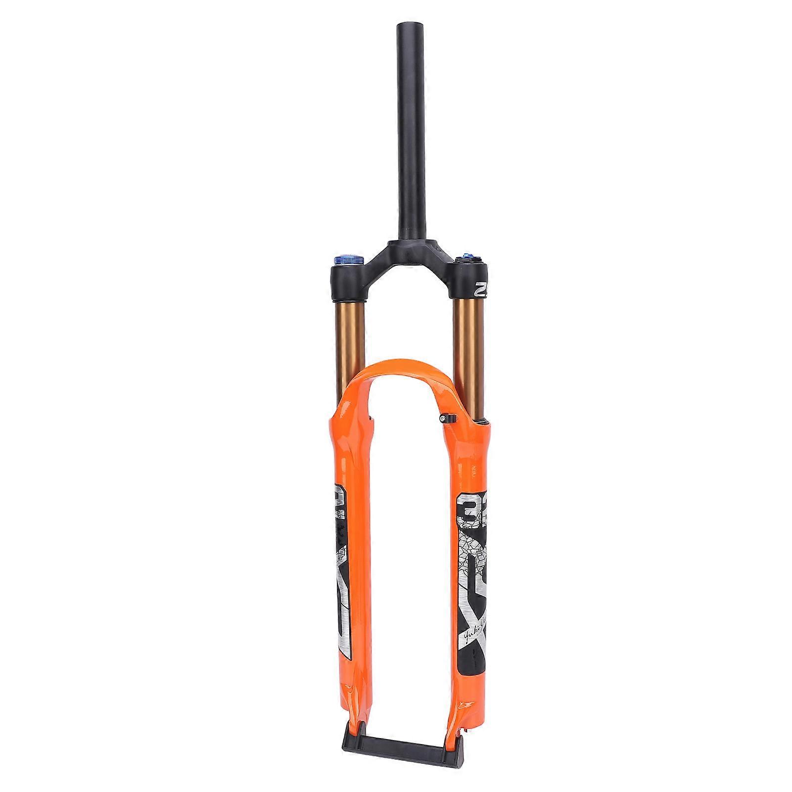 120mm Stroke Alloy Air Suspension Fork 27.5in Orange Quick Release